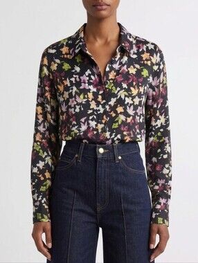 Equipment Essential Silk Floral Blouse Button Down Women’s Small Contemporary